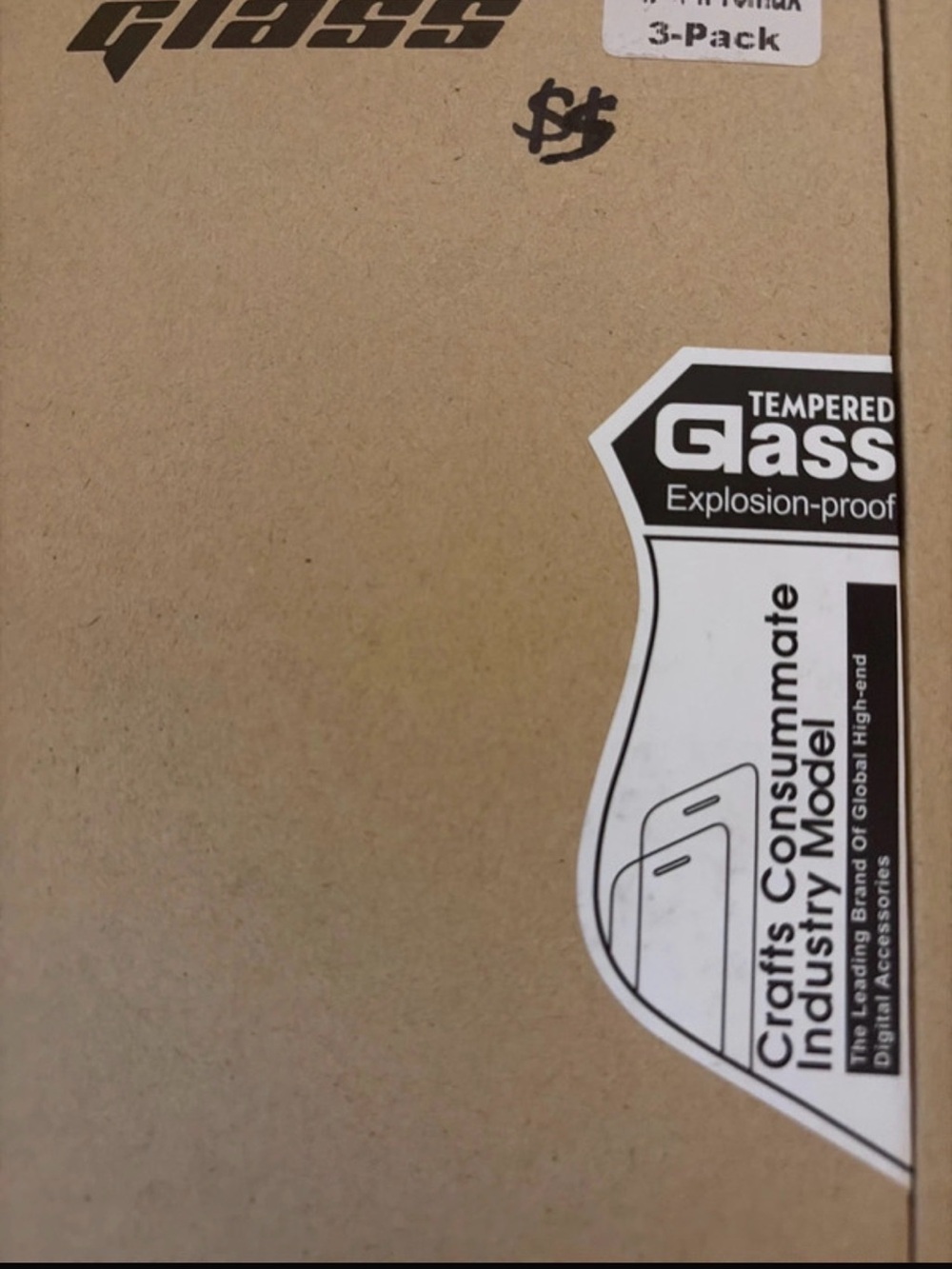 Tempered Glass Screen Protector 3 pk - Clear Brown